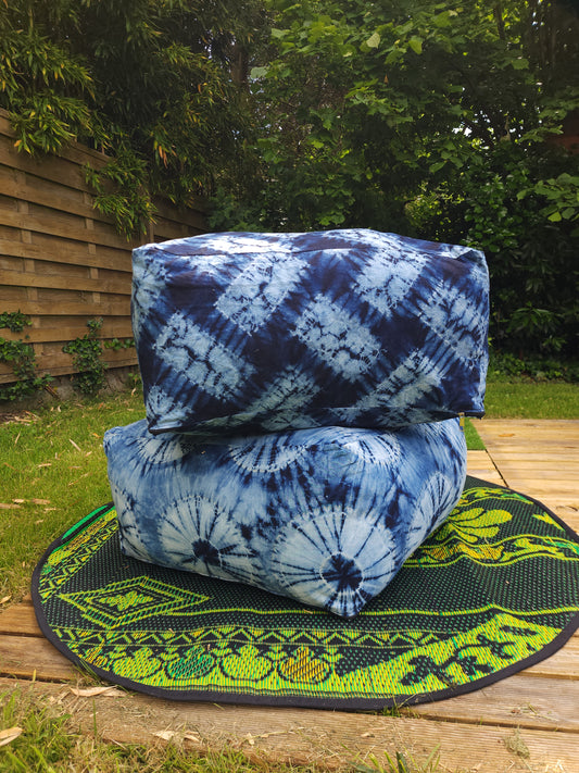 POUF en indigo