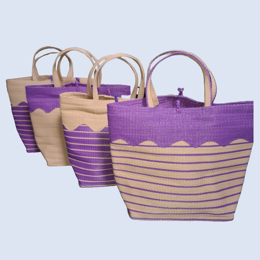 Panier africain en plastique recyclé " Piscine"