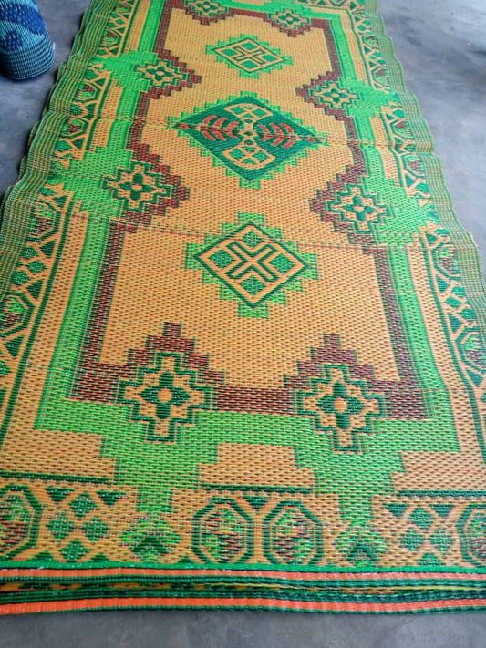 Tapis plastique africain double face, small