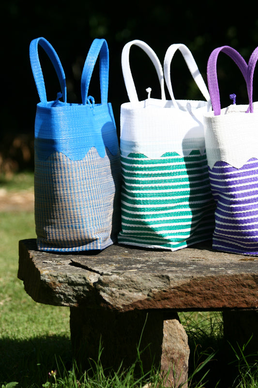 Panier africain en plastique recyclé " Piscine"