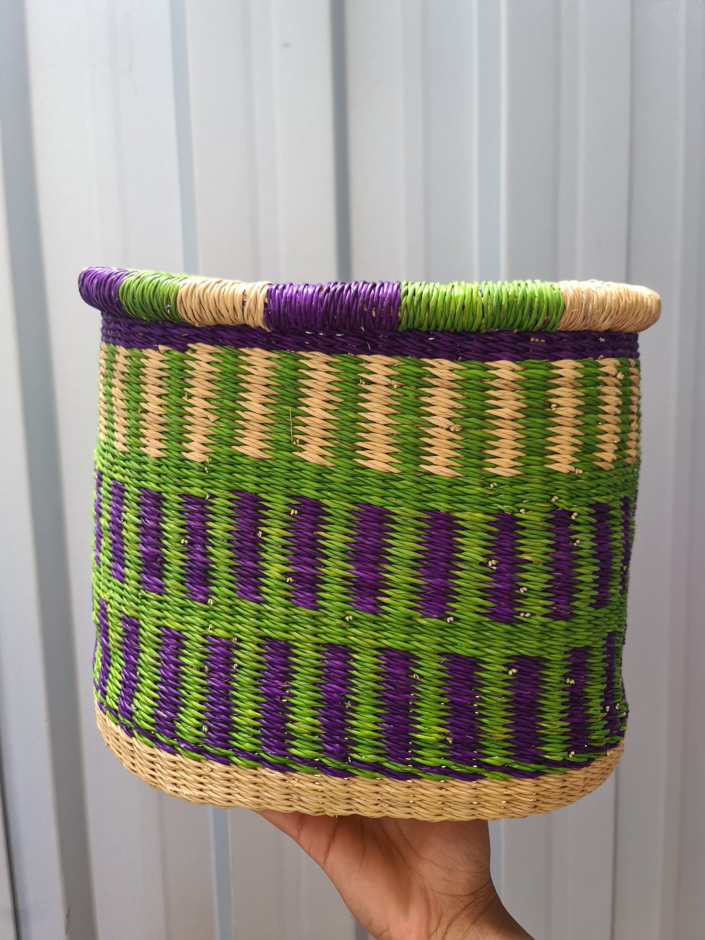 Panier trotinette en paille