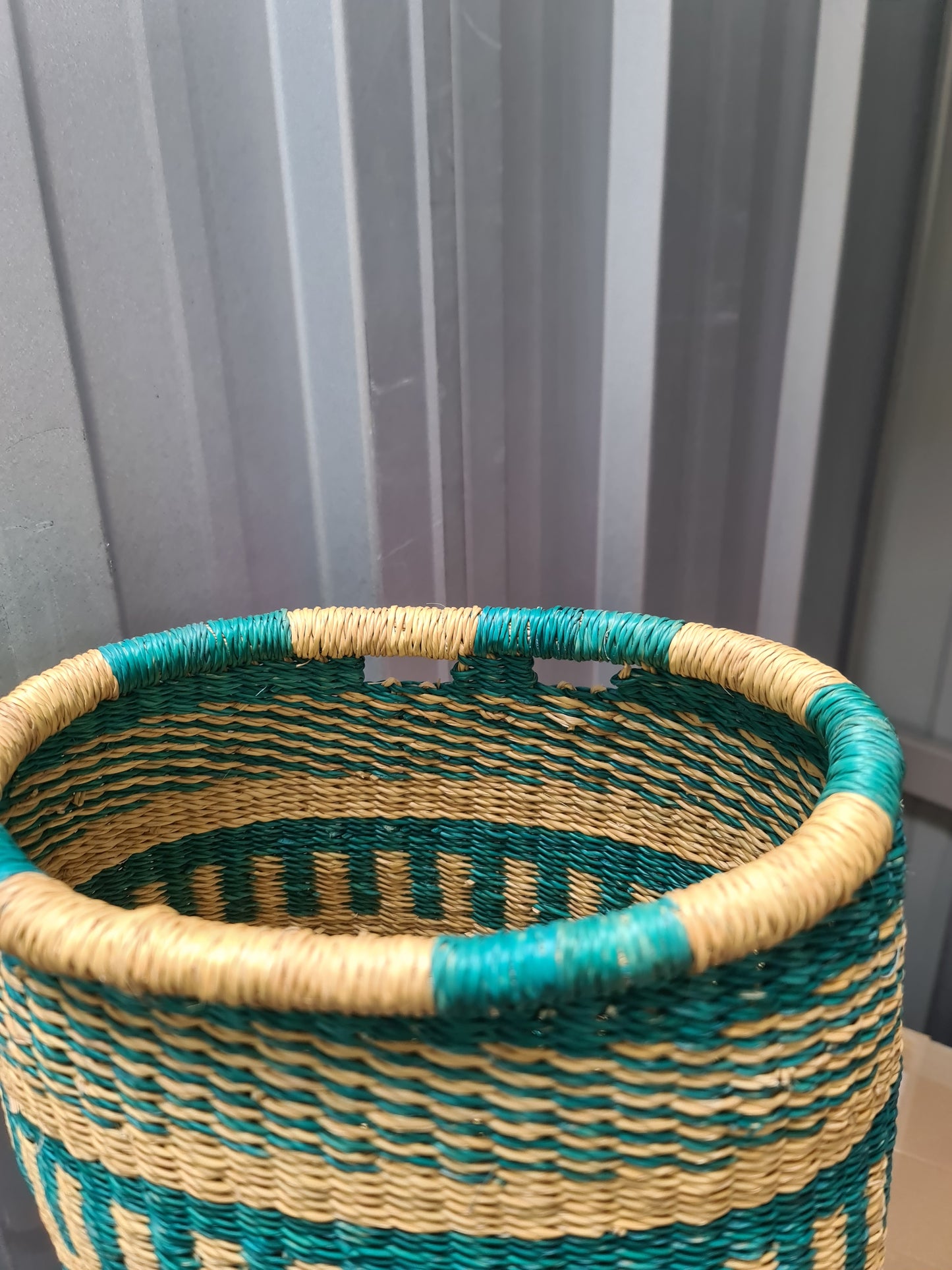Panier trotinette en paille