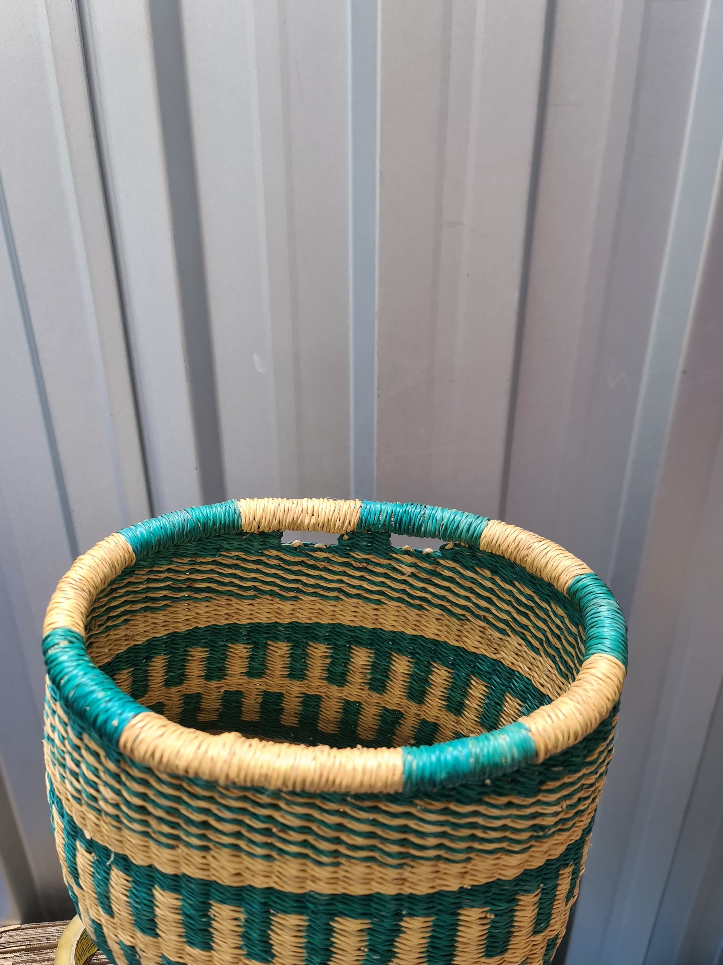 Panier trotinette en paille