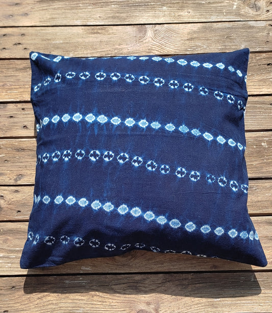 Coussins en indigo Mestissés