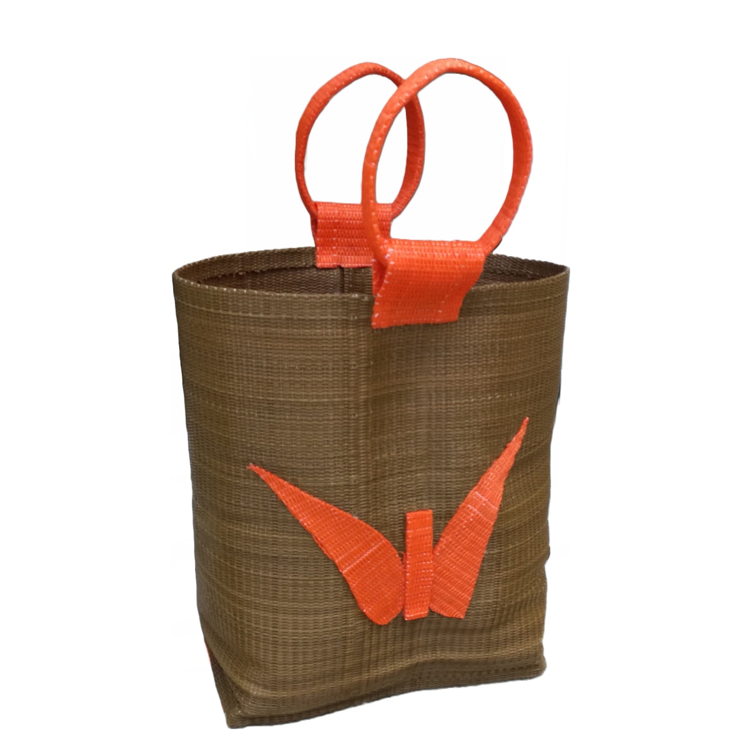 Panier africain en plastique recyclé " La DIFFERENTE" Mestissés