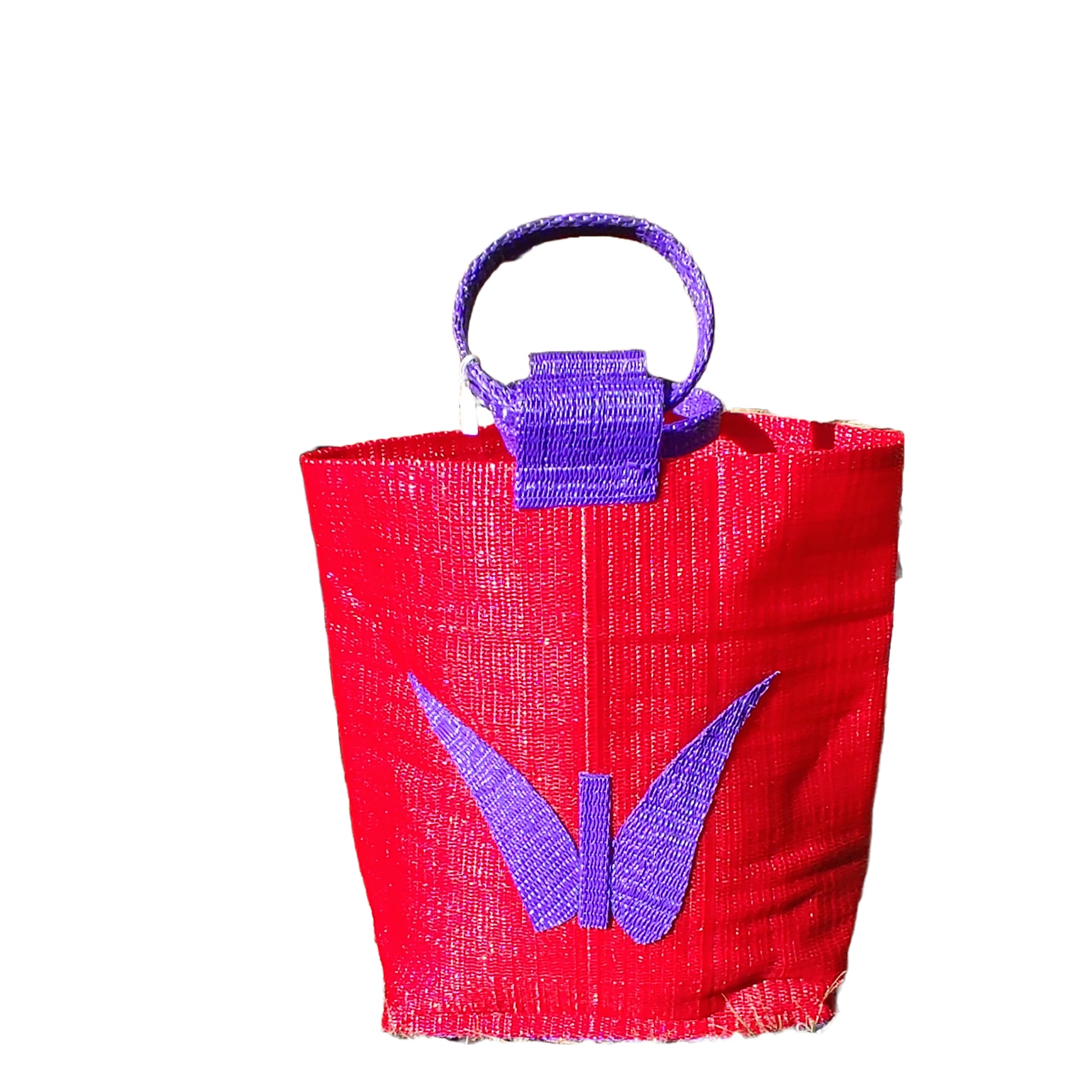 Panier africain en plastique recyclé " La DIFFERENTE" Mestissés