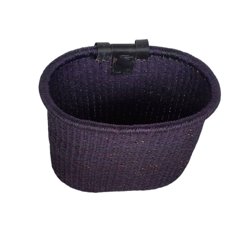 Panier vélo en paille Mestissés
