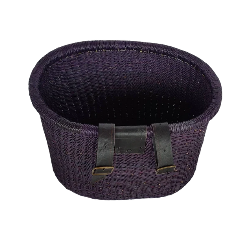 Panier vélo en paille Mestissés