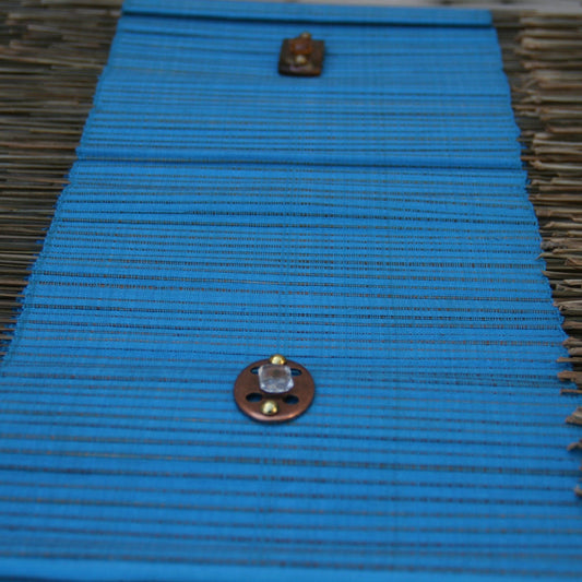 Chemin de table en lin et fibre de coco,