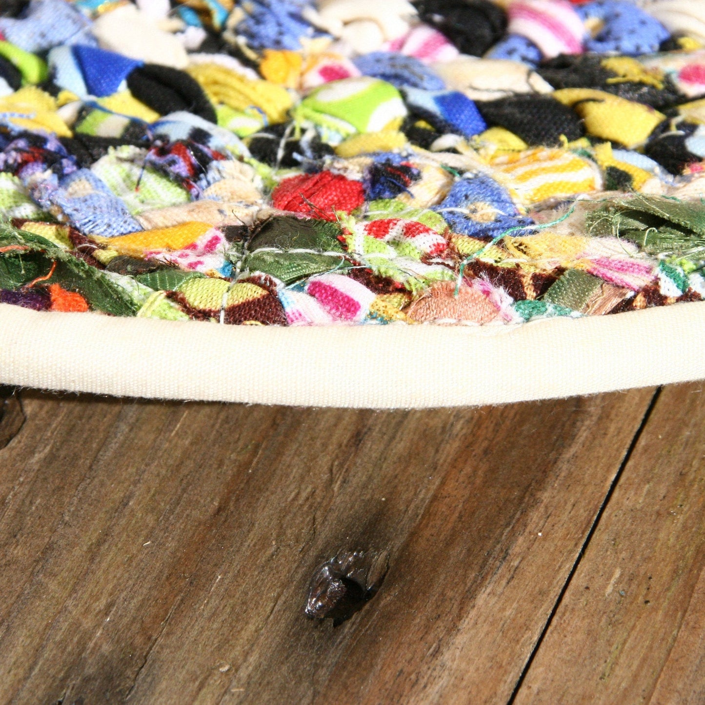 Sets de table par deux en chutes de tissus recyclés Mestissés