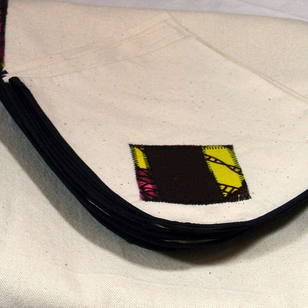 Nappe de table en lin et wax Mestissés