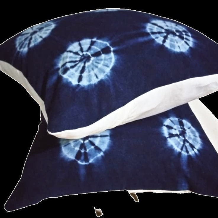 Coussins en indigo Mestissés