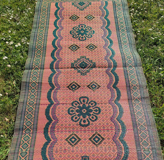Tapis plastique africain double face, small