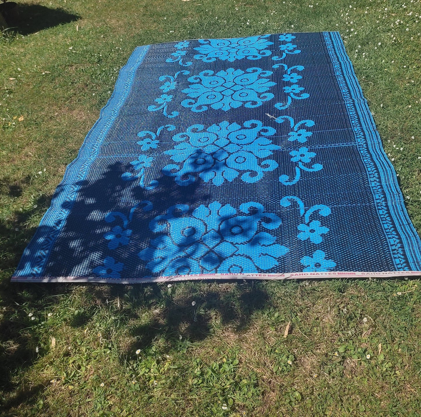 Tapis africain en plastique recyclé, large