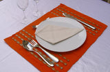Sets de table en coton et bambou tissés à la main Mestissés