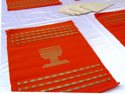 Sets de table en coton et bambou tissés à la main Mestissés