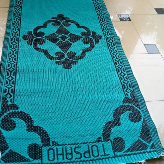 Tapis africain en plastique recyclé réversible Mestissés