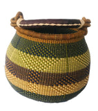 Hand-woven African bolga pot cache Mestissés
