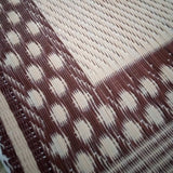 Tapis plastique africain double face, capuccino
