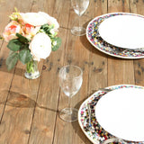 Sets de table par deux en chutes de tissus recyclés Mestissés