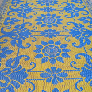 Tapis africain réversible en plastique, taille XL Mestissés