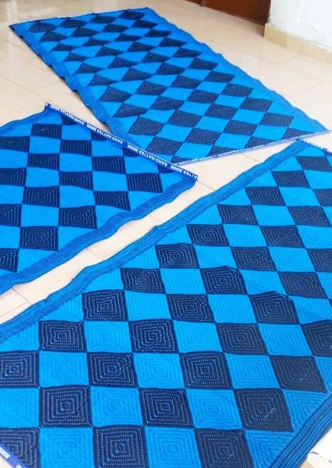 Tapis plastique africain