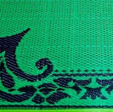 Tapis plastique africain réversible noir et vert Mestissés