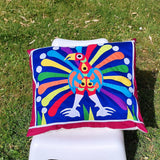 Coussin décoratif en appliqué motif animaux Mestissés