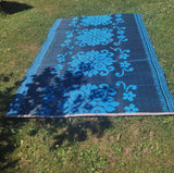 Tapis africain en plastique recyclé, large